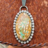 Royston Turquoise Pendant on Handmade Navajo Pearls