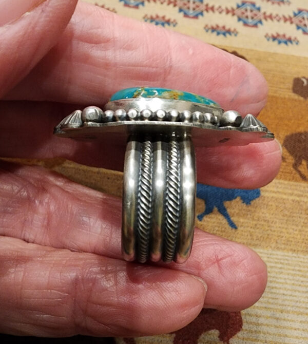 Michael Calladitto Turquoise Ring, size 8.5
