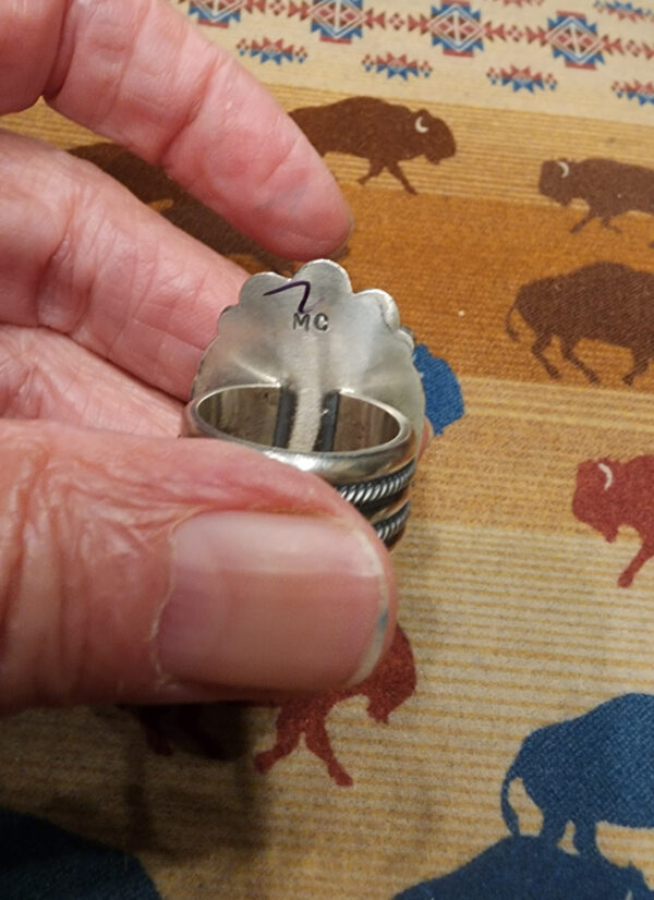Michael Calladitto Turquoise Ring, size 8.5