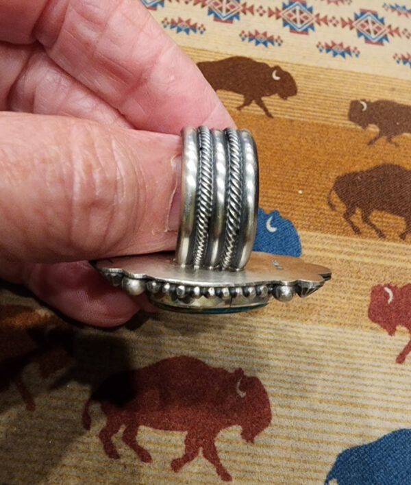 Michael Calladitto Turquoise Ring, size 8.5