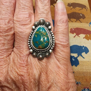 Randy Boyd Carico Lake Turquoise Ring, size 7