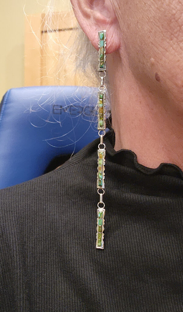 Sheldon Lalio, Zuni, Statement Earrings