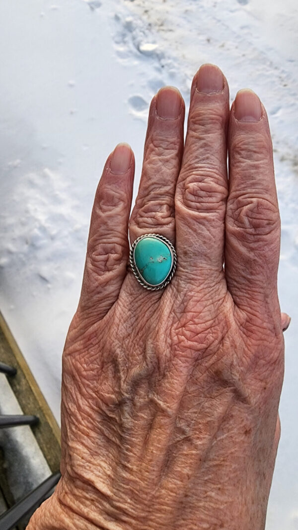 20260129_171508 Justine Tso Everyday Royston Turquoise Ring, size 8