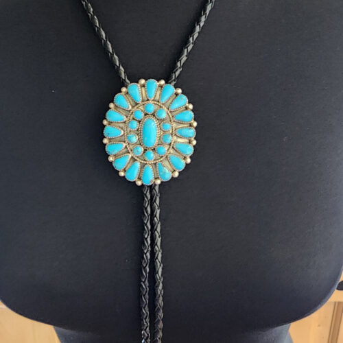 Kingman Turquoise Bolo Tie
