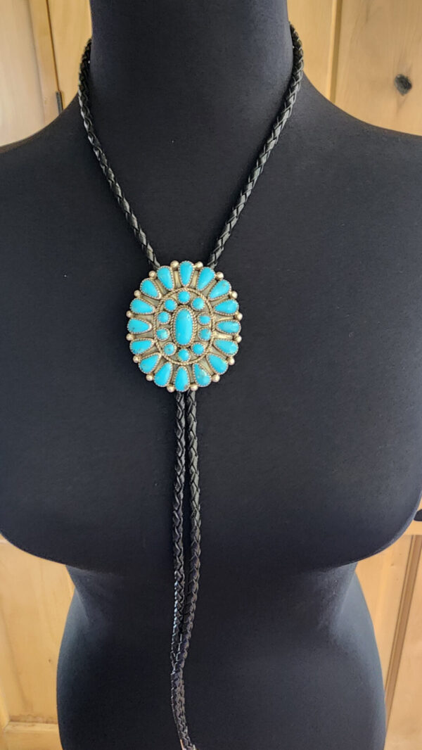 Kingman Turquoise Bolo Tie