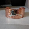 20260131_161738 Copper Cuff with Sterling Silver Hummingbird