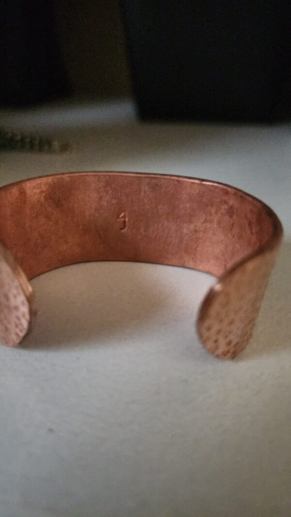 20260131_161743 Copper Cuff with Sterling Silver Hummingbird