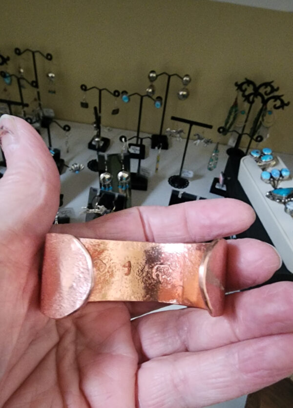 20260202_114450 Copper Cuff with Sterling Silver Cross