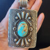 20260205_162000 Alex Sanchez Shield Pendant with Royston Turquoise