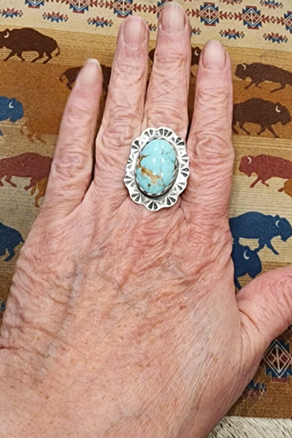 Dry Creek Turquoise Ring, size 9.5