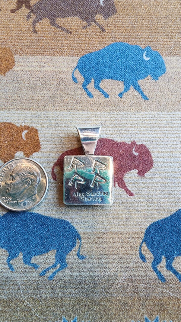 20260210_165216 Alex Sanchez Mini Pendant, petroglyph dragonfly