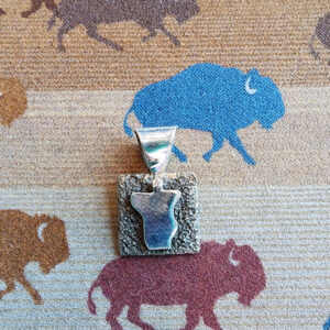 Alex Sanchez Mini Pendant, petroglyph man