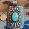 20260210_171421 Alex Sanchez Shield Pendant with Royston Turquoise