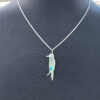 Lucille Platero Crow Pendant with Turquoise