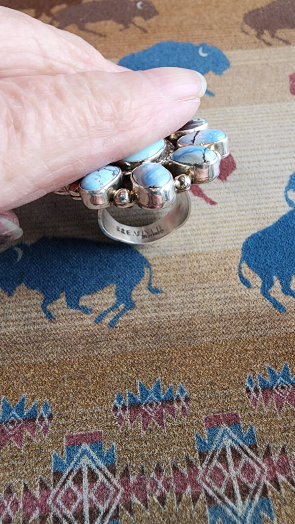 20260219_132807 Eula Wylie Golden Hills Turquoise Ring, size 6.5