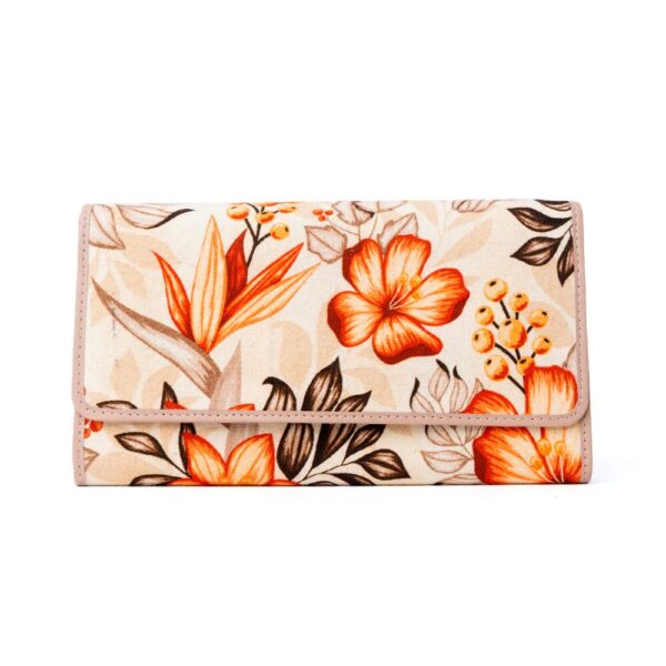 Amber Grove Woven Wallet in Golden Sienna