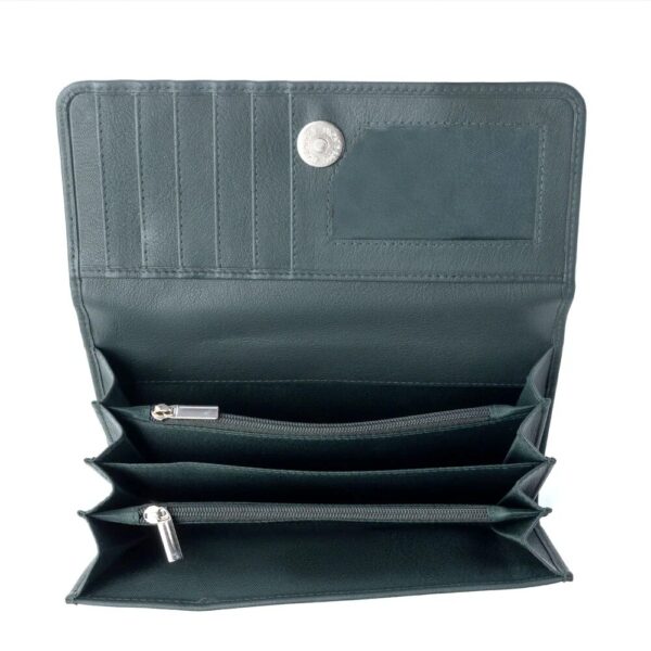 AutumnGrace3 Vanilla Vine Woven Wallet in Sepia Bloom