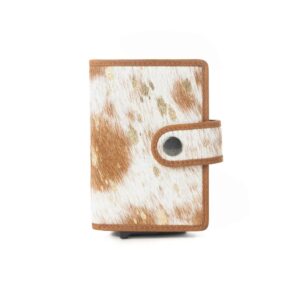 Monsoon Ink Card Holder in Brown and White