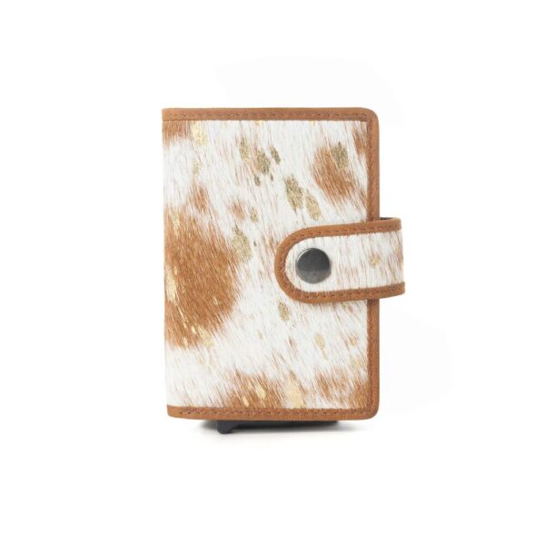MonsoonInkBrown Monsoon Ink Card Holder in Brown and White