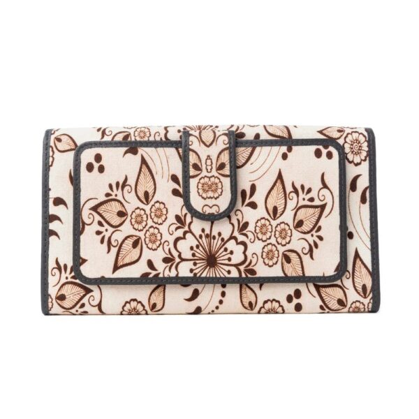 VanillaVine Vanilla Vine Woven Wallet in Sepia Bloom